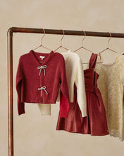 Load image into Gallery viewer, Bow Cardigan | Ruby