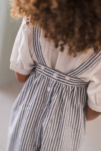 Nanou Dungarees - Licorice Stripe