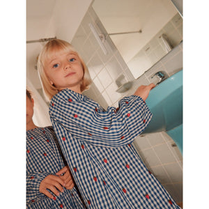 Nolly LS ON Dress - Berry blue check