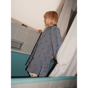 Nolly LS ON Dress - Berry blue check