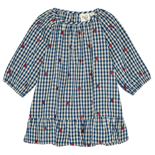 Nolly LS ON Dress - Berry blue check