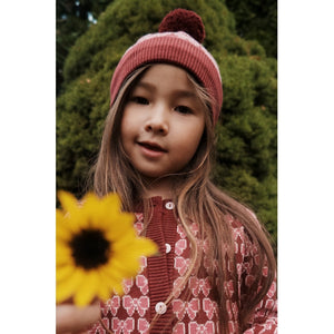 Nova Beanie - Bordeaux Bow