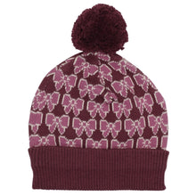 Load image into Gallery viewer, Nova Beanie - Bordeaux Bow
