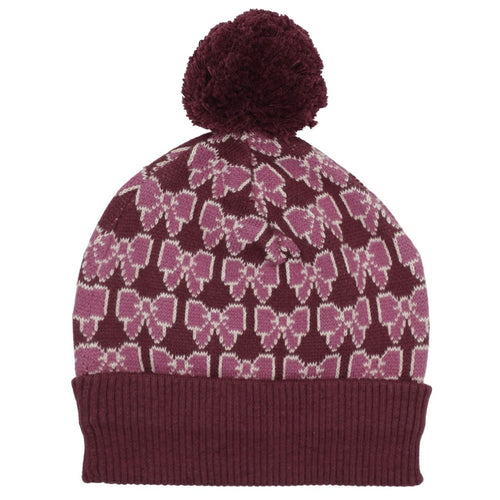 Nova Beanie - Bordeaux Bow