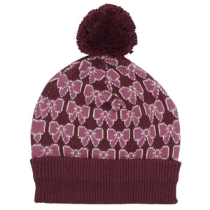Nova Beanie - Bordeaux Bow