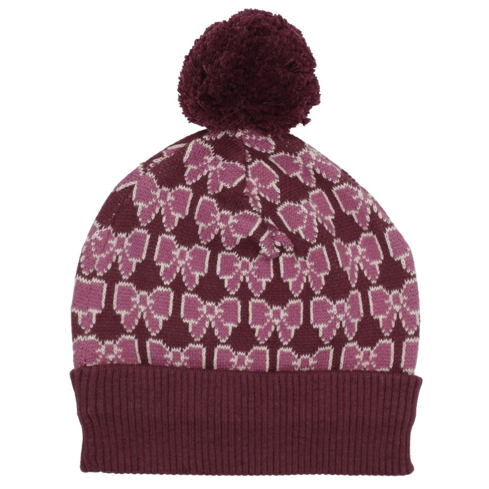 Nova Beanie - Bordeaux Bow