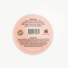 Load image into Gallery viewer, Round pink container with text and a barcode on a white background