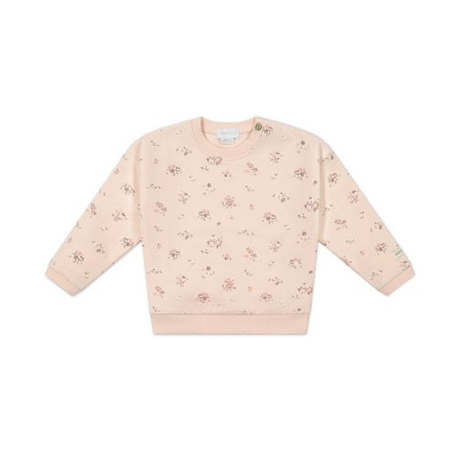 Organic Cotton Bobbie Sweatshirt - Petite Fleur Soft Peony