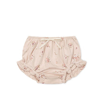 Load image into Gallery viewer, Organic Cotton Frill Bloomer - Petite Fleur Soft Peony