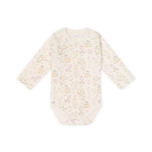 Organic Cotton Long Sleeve Bodysuit - Moons Garden