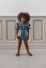 Load image into Gallery viewer, Organic Smocked Emilie Romper - Dorset Floral