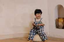 Load image into Gallery viewer, Pottery Blue Gingham Artisan Jumpsuit