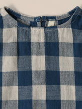 Load image into Gallery viewer, Pottery Blue Gingham Boxy T-shirt