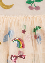 Load image into Gallery viewer, yvonne puff dress - rainbow twinkle