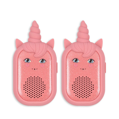 glitter unicorn walkie talkie - sparkling pink