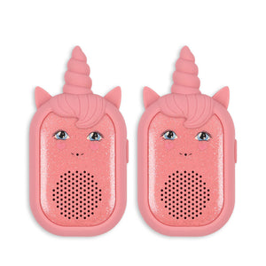 glitter unicorn walkie talkie - sparkling pink