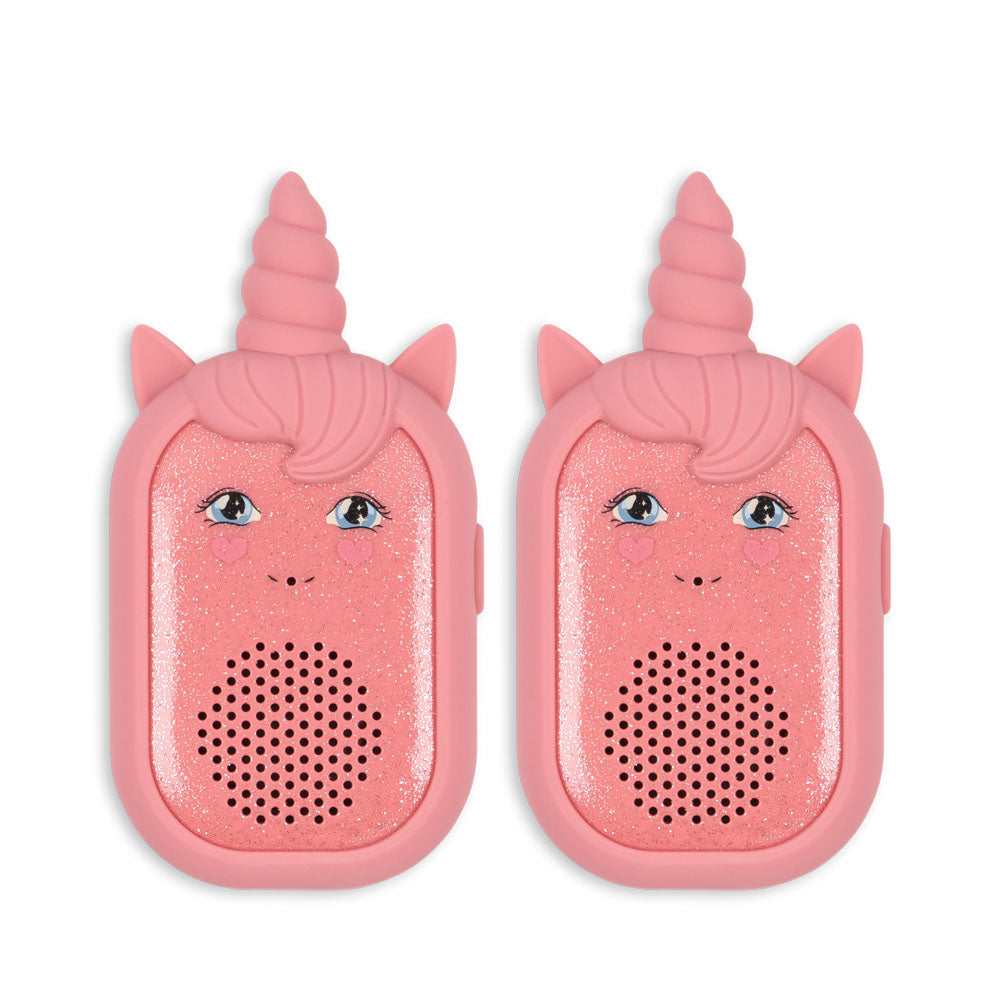 glitter unicorn walkie talkie - sparkling pink