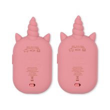 Load image into Gallery viewer, glitter unicorn walkie talkie - sparkling pink