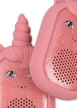 Load image into Gallery viewer, glitter unicorn walkie talkie - sparkling pink