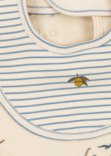 Load image into Gallery viewer, basic 2 pack 2 bib - kubi/stripe bluie