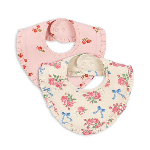 basic 2 pack 2 bib - bella rosita/rosa pink