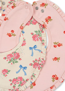 basic 2 pack 2 bib - bella rosita/rosa pink