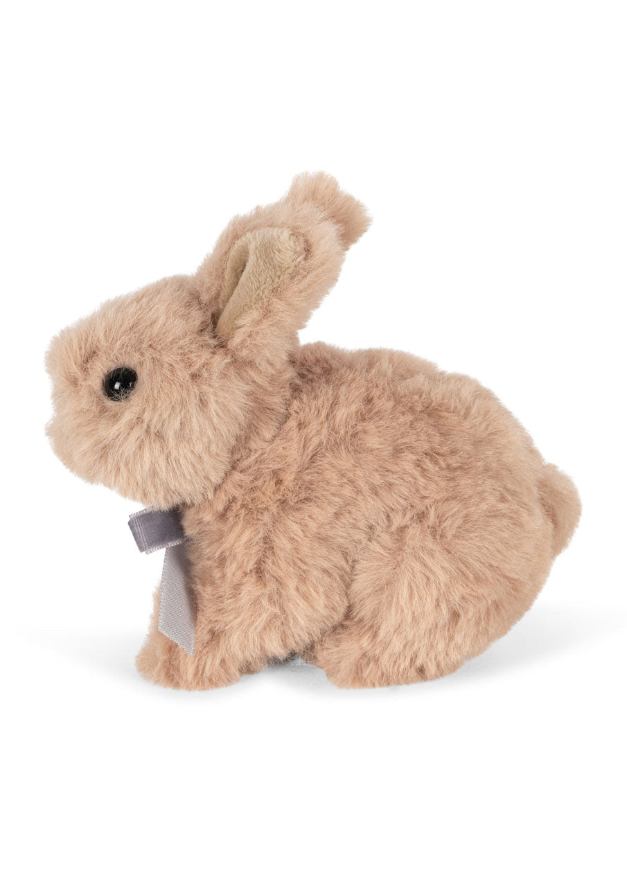 Plush toy rabbit on a white background