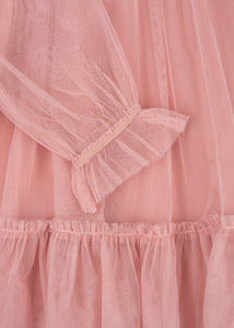 bow dress - mellow rose