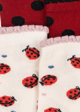 將圖片載入圖庫檢視器 2 pack jacquard socks - ladybug - LittleBae.