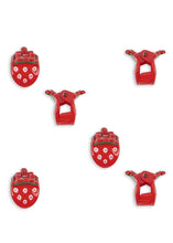 將圖片載入圖庫檢視器 Set of red bottle openers shaped like ladybugs on a white background