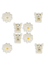 將圖片載入圖庫檢視器 8 pack daisy mini hair claws - antique white - LittleBae.