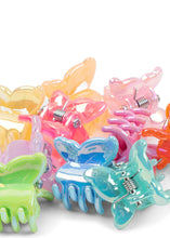 Load image into Gallery viewer, Set of 10 colorful mini butterfly hair claws by Konges Sløjd, featuring a playful design for children's hair accessories.