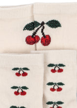 Load image into Gallery viewer, 2 pack jacquard cherry socks - cherry mix