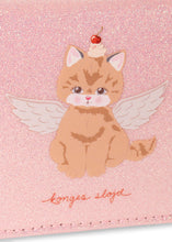 Load image into Gallery viewer, cat wallet - cerise glitter pink