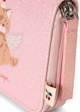 Load image into Gallery viewer, cat wallet - cerise glitter pink