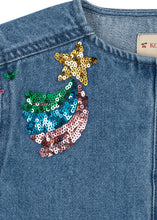 將圖片載入圖庫檢視器 magot sequin denim jacket - rainbow star