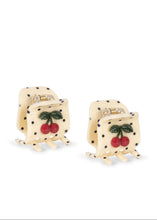 Load image into Gallery viewer, 2 pack cherry dot hair claws