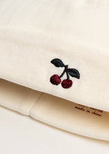 將圖片載入圖庫檢視器 Konges Sløjd cherry maternity bodysuit with soft fabric and snap closures, designed for comfort during pregnancy.