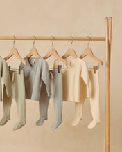 Load image into Gallery viewer, Wrap Top + Footed Pant Set || Natural