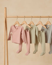 Load image into Gallery viewer, Wrap Top + Footed Pant Set || Fern