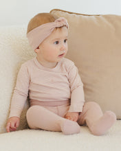 Load image into Gallery viewer, Side Snap Bodysuit + Pant Set || Rose Micro Stripe