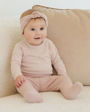 Load image into Gallery viewer, Side Snap Bodysuit + Pant Set || Rose Micro Stripe