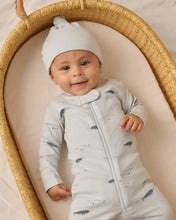 Load image into Gallery viewer, Zip Long Sleeve Sleeper Footie || Narwhals