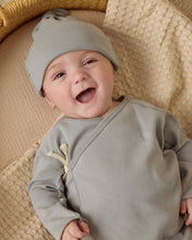 Load image into Gallery viewer, Wrap Top + Footed Pant Set || Steel Blue