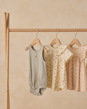 Load image into Gallery viewer, Quincy Mae Flutter Dress with strawberry print, lightweight cotton, sleeveless design, perfect for warm weather and casual wear.