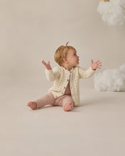 Load image into Gallery viewer, Natural scalloped cardigan by Quincy Mae, soft knit fabric, featuring a cozy design and scalloped edges, perfect for layering.