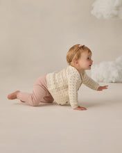 Load image into Gallery viewer, Natural scalloped cardigan by Quincy Mae, soft knit fabric, featuring a delicate scalloped edge, styled as a cozy jacket.