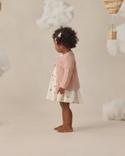 Load image into Gallery viewer, Blush scalloped cardigan by Quincy Mae, featuring soft fabric and decorative scalloped edges, displayed on a neutral background.