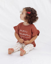 Load image into Gallery viewer, Red and pink heart clip set headbands by Quincy Mae, featuring cute fabric-covered heart clips for children.