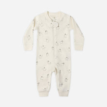 Load image into Gallery viewer, Baby onesie with subtle pattern on a white background